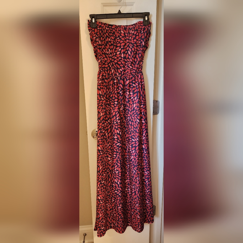 Strapless maxi dress